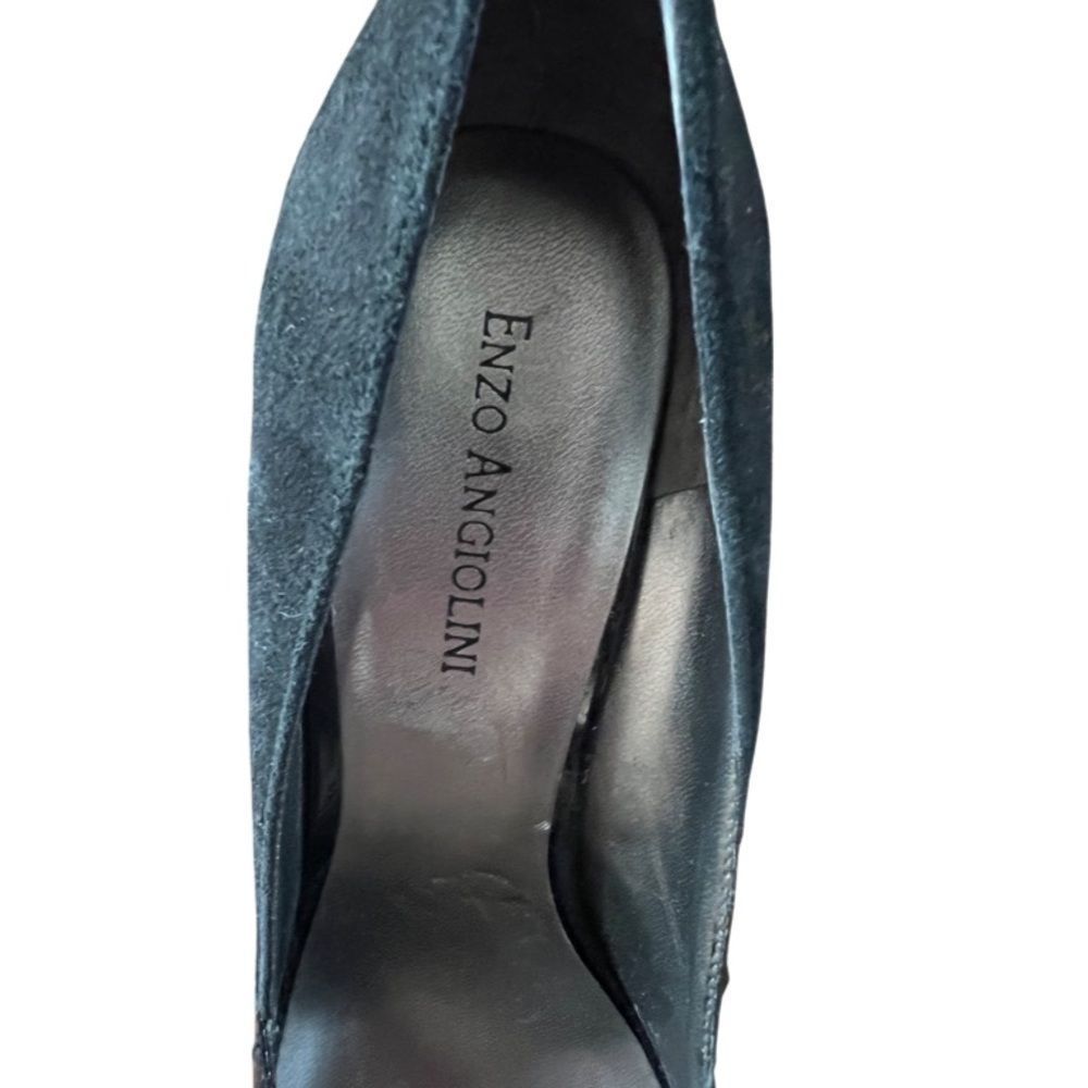 Good🎉 Condition ENZO ANGIOLINI open toed black heels, size 8 - Picture 8 of 10